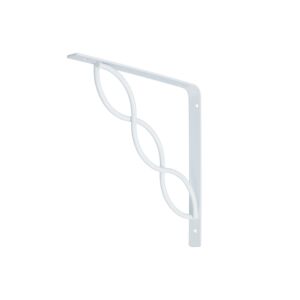 SHELF BRACKET 8" SCROLL STYLE WHITE SHELF BRACKET 8" SCROLL STYLE WHITE